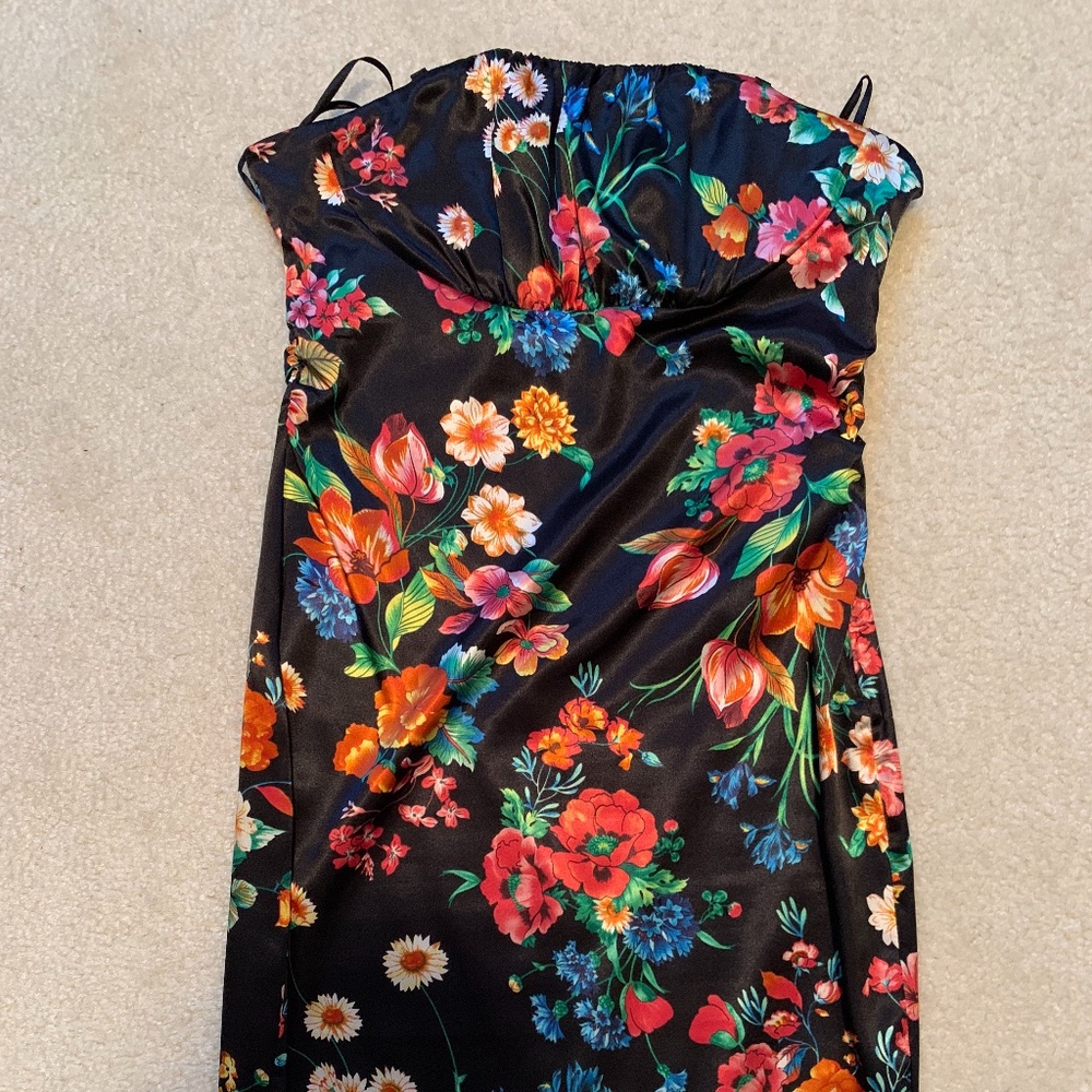Guess Satin Floral mini dress